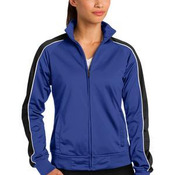 Ladies Piped Tricot Track Jacket